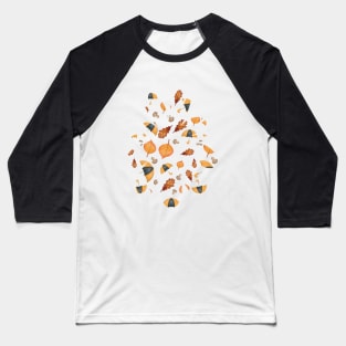 Floral Fall Vibes Baseball T-Shirt